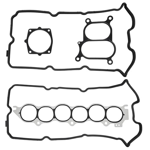 Image of Engine Cylinder Valve Cover Gasket Set Replace VS50608R MS96471 MS20327 Compatible with Nissan Altima Maxima Murano Quest Infiniti I35 3.5L V6 Upper Fuel Injection Plenum Gasket Set