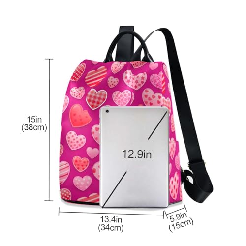 Sac à dos polyester femme 17L multi-poches avec pompon chic - 6