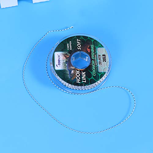 VORCOOL Hookline Angelschnur Geflochtene Tarnung Karpfen Haar Rigs Angeln Tack 20m (20 Pfund) – Bild 7