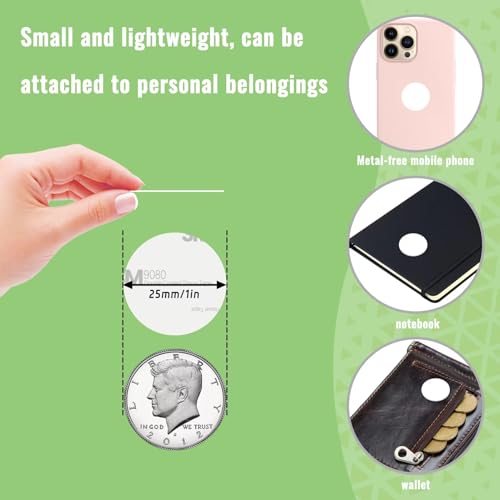 Image of Timeskey 10pcs NFC Tags NTAG215 Stickers - Programmable NFC Business Cards, Compatible with iPhone and TagMo, with Adhesive Back