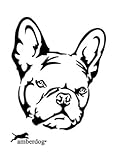 Wandsticker amberdog Französische Bulldogge Wandtattoo Art.Nr.TK0122 Größe 30x20cm
