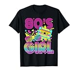 Vintage 80s Girl Birthday Retro 80s Outfit for Kids Girls T-Shirt