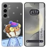 Tumundosmartphone Custodia Protettiva in Silicone per Samsung Galaxy S24+ Plus 5G, Motivo Capra
