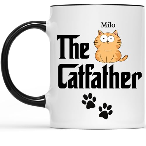 The Catfather Mug personalizado para amantes de gatos miniatura 1