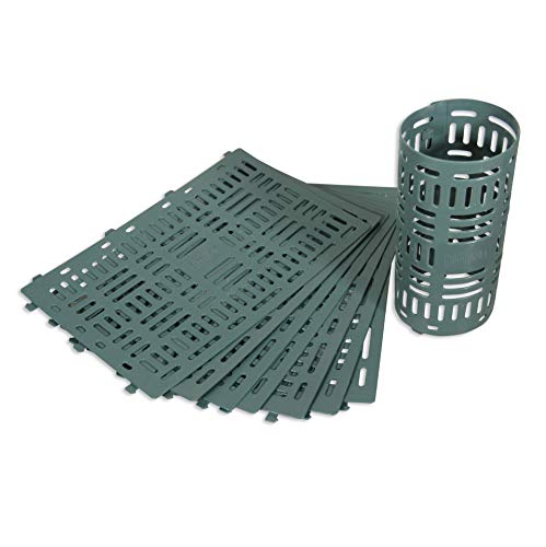 [ 6 Pack ] Plastic Tree Trunk Protector | Interlocking to Attach Vertically and or Horizontally for Varying Tree Sizes | Protects Against Sun Scald, Mowers, Trimmers, and Animals