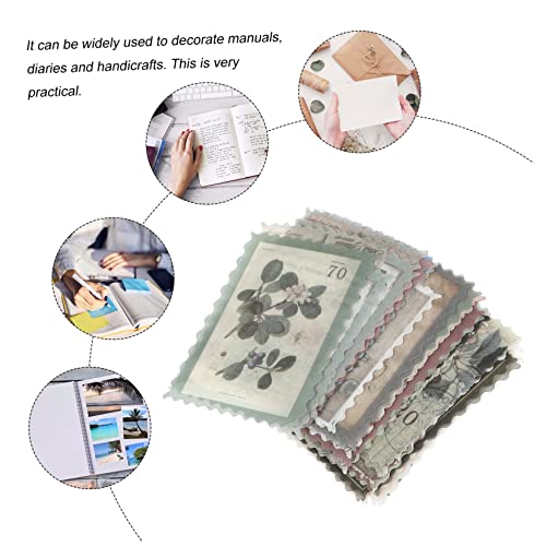 COHEALI 360 Folhas Pacote De Adesivos De Selos Material De Papel Decalque De Selo Postal Decoração D