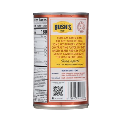Image of Bush's Best Baked Beans Variety Pack, Seasoned Beans in Savory Sauce for BBQ, Cookouts and Easy Meals, Homestyle 28 Ounce and Onion 28 Ounce (Variety Pack)