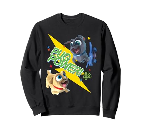 Sweatshirt Disney Puppy Dog Tales power of the pugs cadeau d'anniversaire original enfant