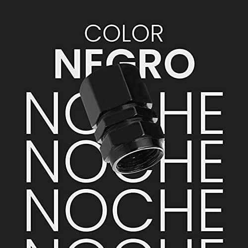 8X sportliche und leichte 8X Radstopfen für Auto-, Motorrad-, Fahrrad- oder Skateboard-Räder, aus Aluminium mit Dichtungsring. (schwarz)