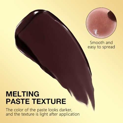 Image of Nude Brown Honey Tinted Lip Stain Lip Balm Lip Gloss Lipstick, Sheer Hydrating Lip Stains Tint, Moisturizing Lip Color for All Skin Tones, Nourishing Lip Balm with a Hint of Natural Black Cherry Tint