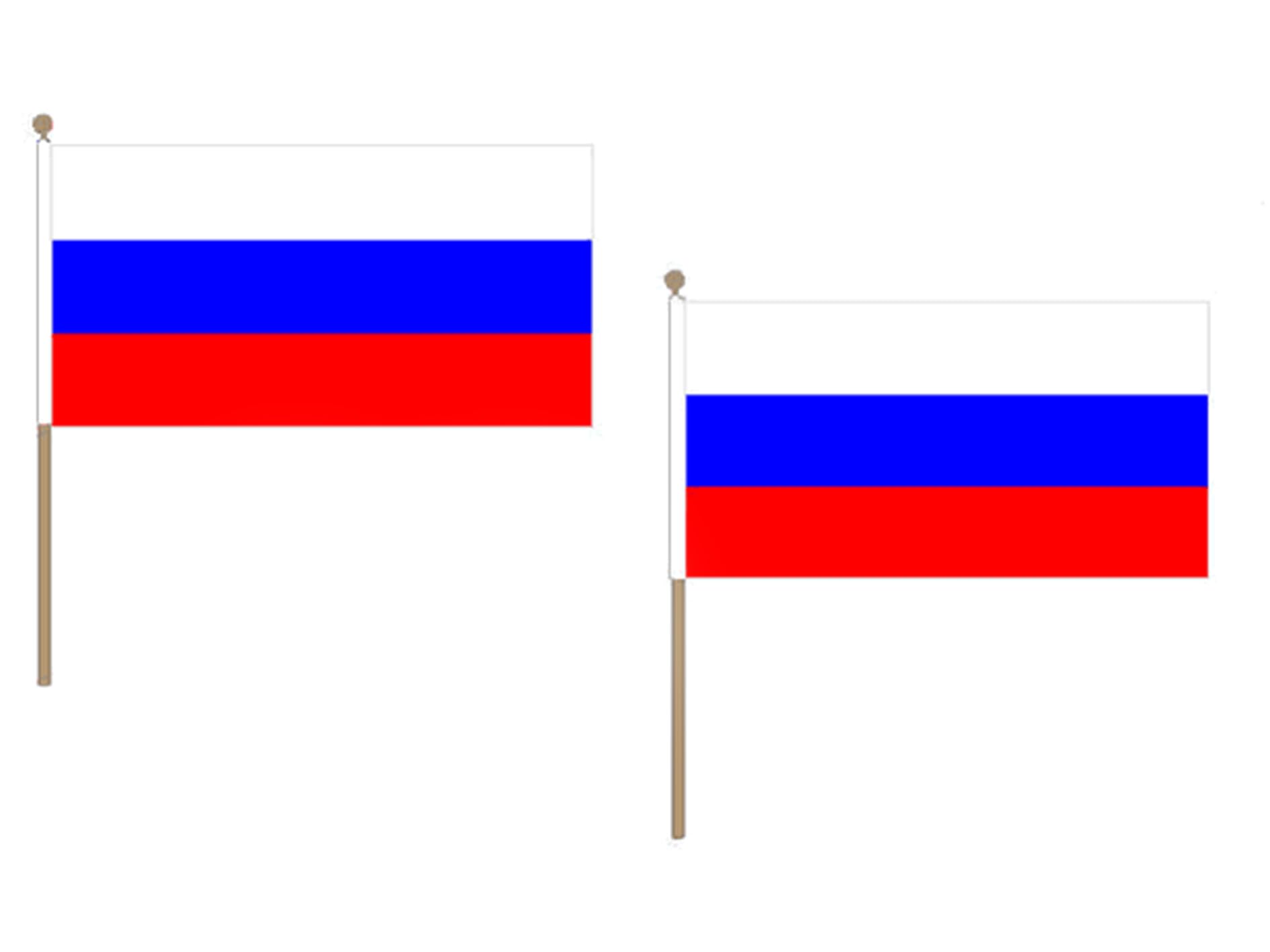 AZ FLAG Chorągiewka Rosja 45x30 cm Rosyjski Poliester 100D Drewniany Maszt