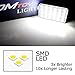 iJDMTOY OEM-Fit 3W Full LED License Plate Light Kit Compatible With Jeep 2018-up Wrangler JL JLU, Powered by 18-SMD Xenon White LED Diodes