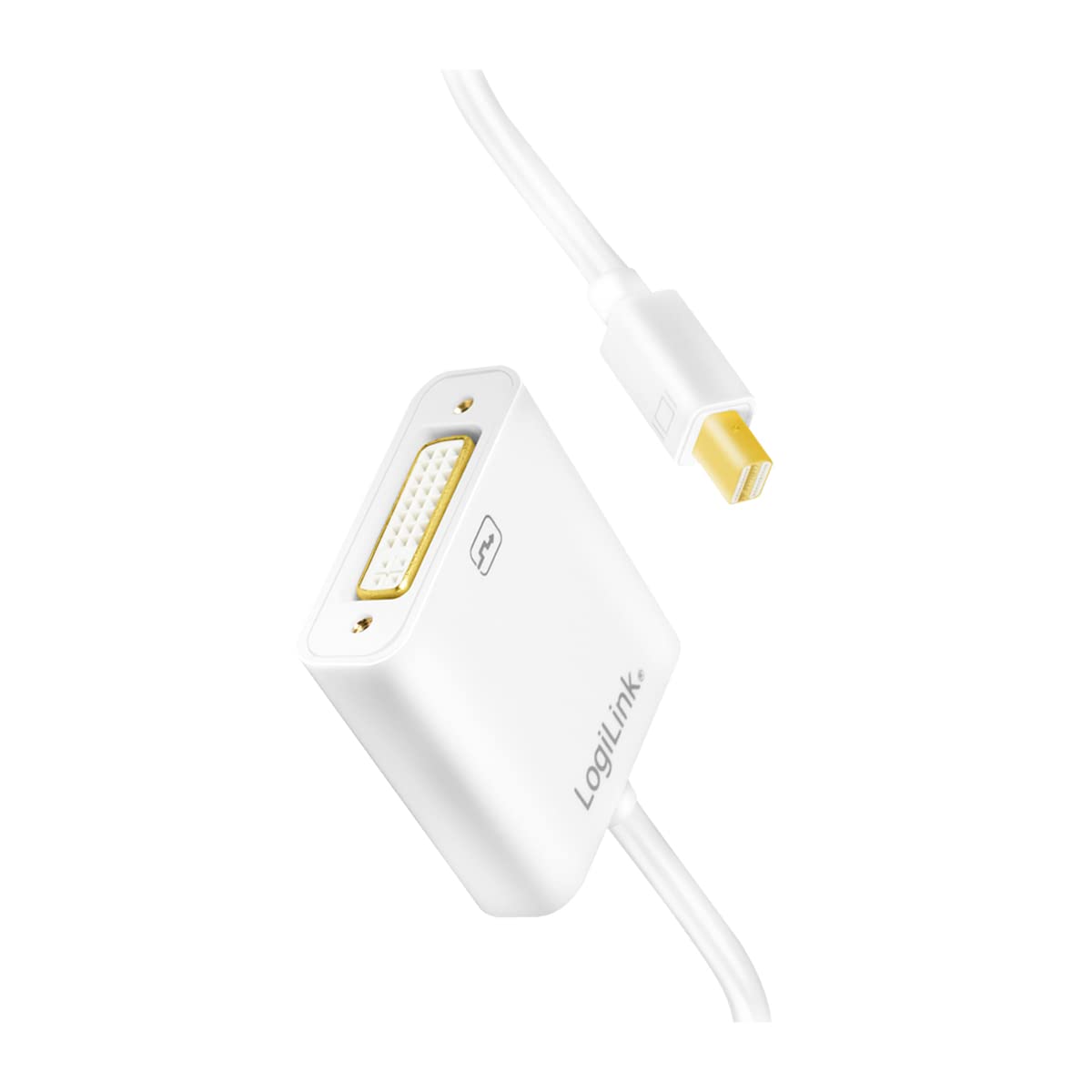 Logilink CV0037 Mini DisplayPort to DVI Male/Female Adapter White