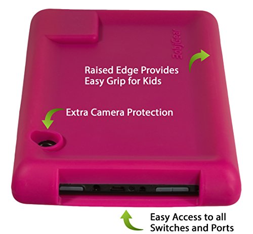 Bobj Rugged Case For Rca Voyager Iii And Voyager Ii 7-Inch - Bobjgear Custom Fit - Patented Venting - Sound Amplification - Bobjbounces Kid Friendly (Rockin' Raspberry) #TOP3