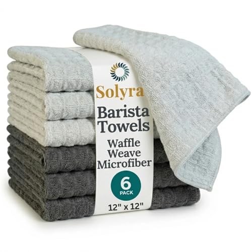 Solyra Barista Towels Microfiber Cloth 6-Pack