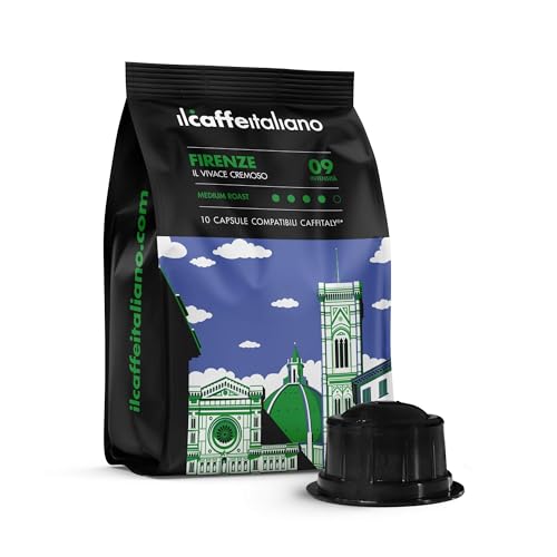 Il Caffè Italiano Capsulas Caffitaly Compatibles Firenze 100 uds | Cápsulas Compatibles Caffitaly, Aroma Intenso y Cremoso | Cápsulas Caffitaly Compatibles Made In Italy | Frhome