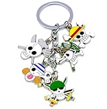 Weeck One Piece Luffy Jolly Roger Authentic Fate Stay Night Saber Metal Keychain (4)