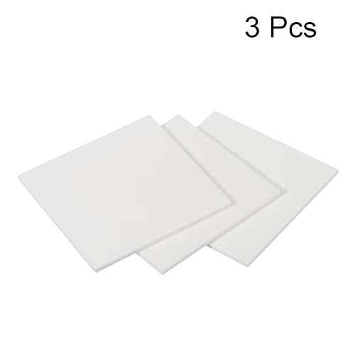 Miniatura 7 de PATIKIL Hoja de cerámica de alúmina almohadilla de enfriamiento cuadrada Hoja aislante 2pcs alta dureza para transistor MOS 50x50x1.5mm (2x2x0.06")