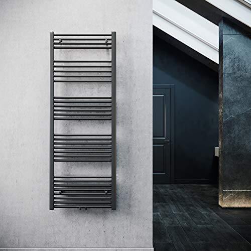 Preisvergleich Produktbild ELEGANT Heizkörper Bad 1600x600 mm Anthrazit Badheizkörper Mittelanschluss Handtuchwärmer Handtuchtrockner Heizkörper