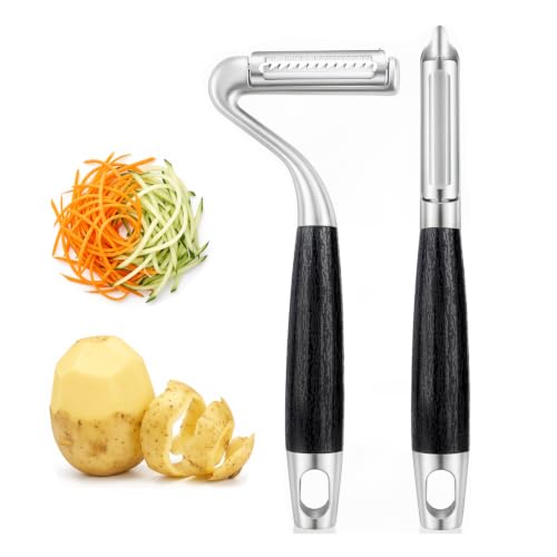 2 Piece Swivel & Julienne Peeler - Fruit, Vegetable Peelers for Kitchen - image 1