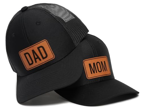 Mom and Dad Hats for Mothers Day Fahters Dad Mom Gifts Trucker Hat for New Moms Dad Gifts for Couples Parents