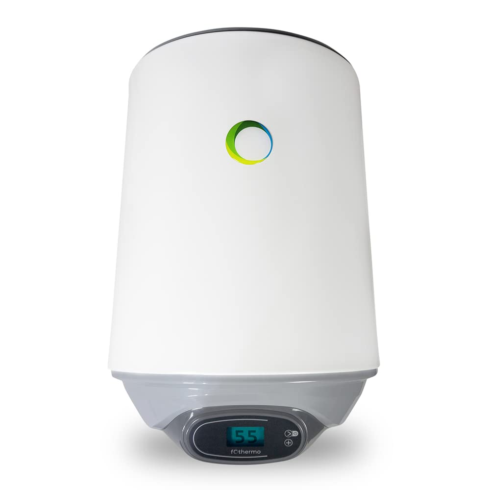 Fothermo Caldaia Fotovoltaica da 30 L, Scaldacqua a Energia Solare, Modern, Bianco