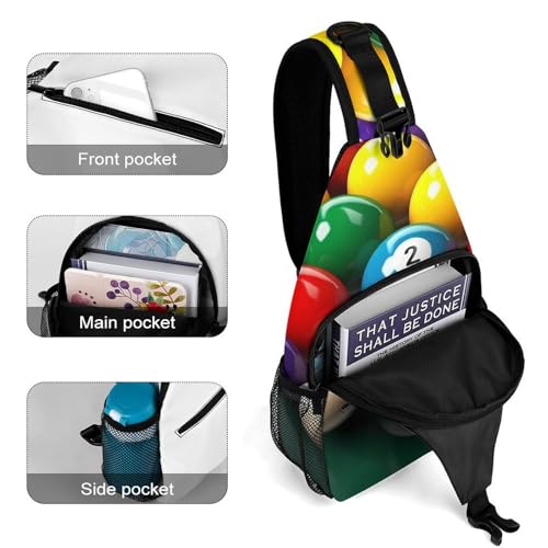 Mochila tipo bandolera deportiva para trekking y uso casual miniatura 4