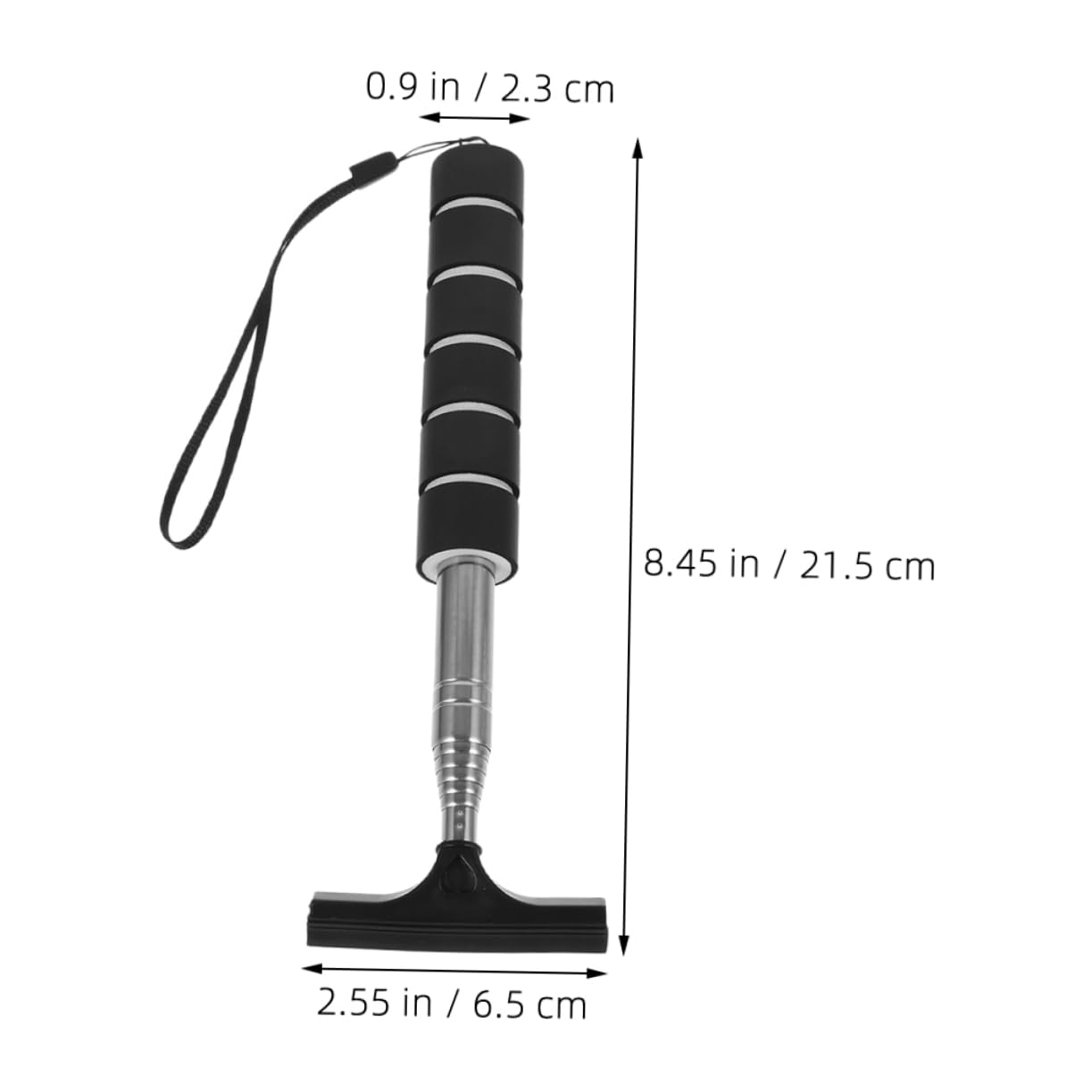 Cabilock 2pcs Telescopic Car Side Mirror Squeegees Rearview Mirror Wiper Water Wiper Tool for Visibility Compact and Portable Car Window Cleaner