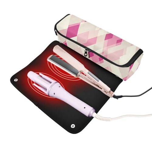 Bolsa de viaje para herramientas de cabello con tapete resistente al calor miniatura 2