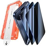 UniqueMe for iPhone 15 Pro Privacy Screen Protector - 2 Pack [ Anti Spy ] [Automatic Dust Removal] 9H Full Coverage Tempered Glass Screen Protector Bubble-Free Case Friendly