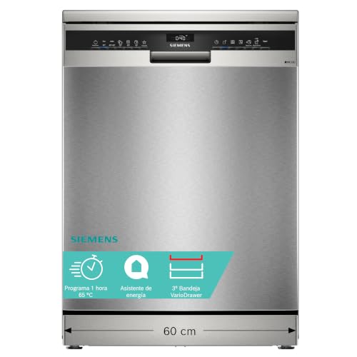Siemens - Lavavajillas de libre instalación, iQ300, 60 cm, Home...