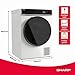 SHARP KD-WNHB0S9GWC-DE Wärmepumpentrockner 10 kg, WiFi Steuerung, Allergy Safe, Inverter Motor, Knitterschutz, Trommelbeleuchtung, C Energieeffizienz, Weiß