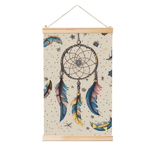 Art mural attrape-rêves moderne pour créer une ambiance zen dans votre chambre