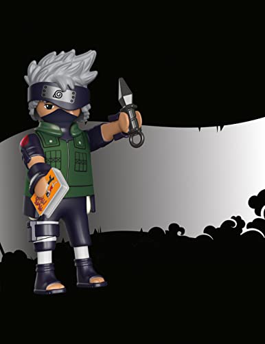 PLAYMOBIL Naruto Shippuden 71099 Kakashi mit Hund, Kunai und Buch, kreativer Spielspaß für Animefans mit tollen Details und authentischen… – Ansicht 2