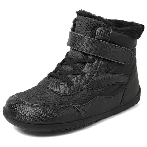 Ulogu Kids Barefoot Winter Boots with Faux Fur Cover