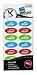 18 Assorted Kosher Labels -6 Blue Dairy, 6 Red Meat, 6 Green Parve Stickers -Oven Proof up to 500°, Freezable, Microwavable, Dishwasher Safe, English – Color Coded Kitchen Tools by The Kosher Cook