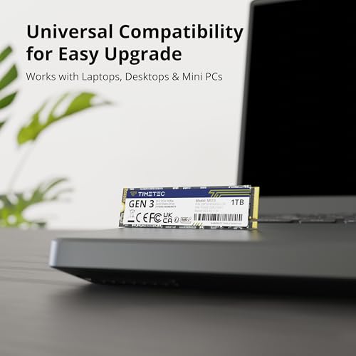 Image of Timetec 1TBx2 (2 Pack) SSD NVMe PCIe Gen3x4 8Gb /s M.2 2280 3D NAND TLC 600TBW High Performance SLC Cache Read /Write Speed Up to 2,000 /1,600 MB /s Internal Solid State Drive for PC Laptop and Desktop