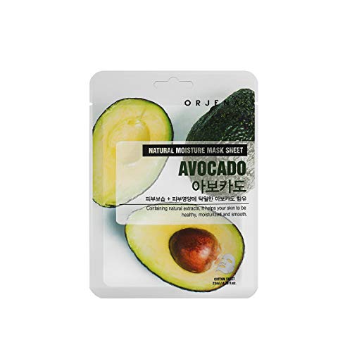 Orjena Natural Moisture Avocado Mask Sheet Mascarilla de Aguacate