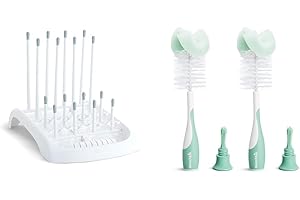 Foldaway Baby Bottle Drying Rack, Grey