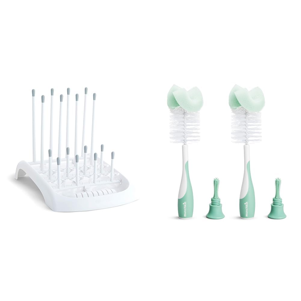 Munchkin® Sponge™ Bottle Brush, Pack, Green Jamaica Ubuy