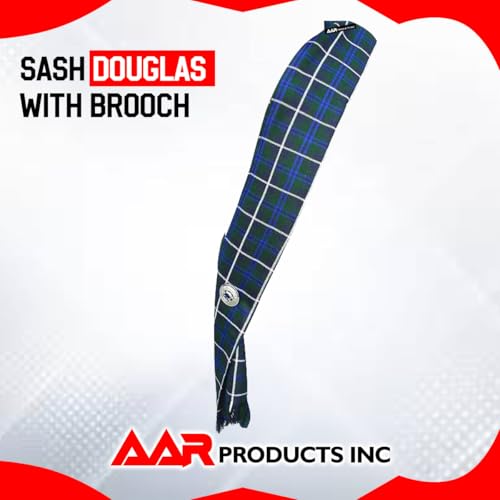 Image of AAR Womens Tartan Clan Sashes Ladies Brooch Scottish Highland - 90 x 10.5 Inches