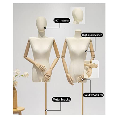 Maniquí ajustable con cabeza desmontable Modelo C para exhibición de moda mujer 6