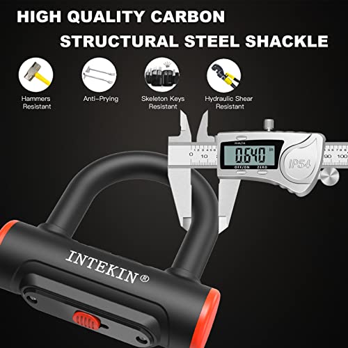 Intekin Motorcycle Lock 3.3Ft/100Cm Motorcycle Chain Lock 8Mm/10Mm Thick Bike Chain Lock Heavy Duty Security Chain Lock Anti Theft Motorcycle Lock With 16Mm Disc Lock For Motorcycles, Gates, And More #TOP3