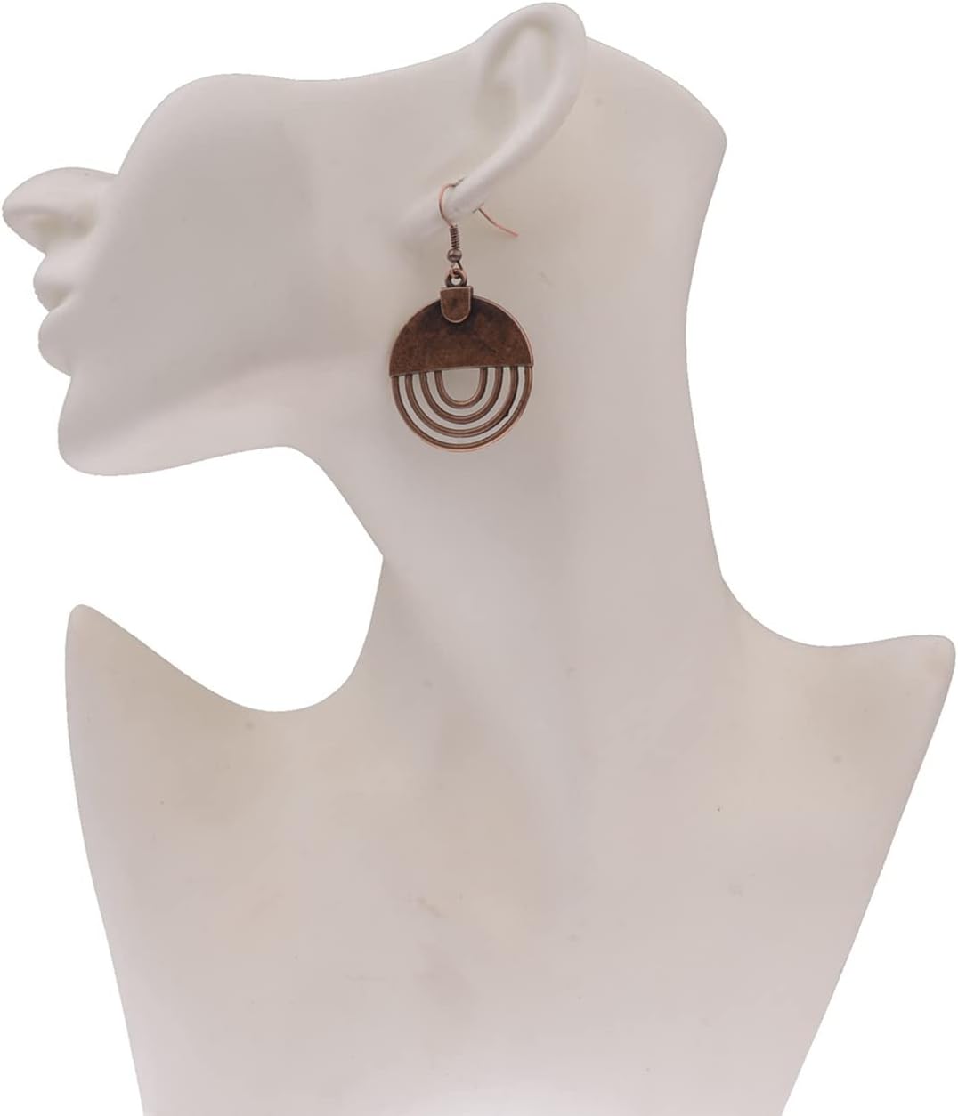 Boho Brown Drop Earrings for Women Rounds Long Tribal Dangle Earrings - Image 4