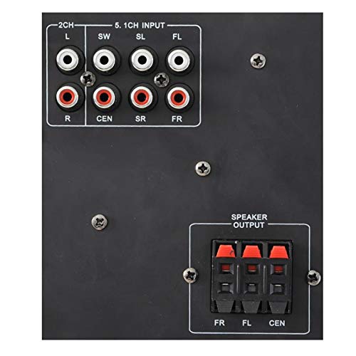 auna 5.1 Funk Heimkino-Lautsprecher - Heimkino-Surround-System, Funk Lautsprechersystem, Wireless-Boxenset, 100 Watt RMS, 6,5" Subwoofer, Bassreflex, Fernbedienung, Pianolack, schwarz