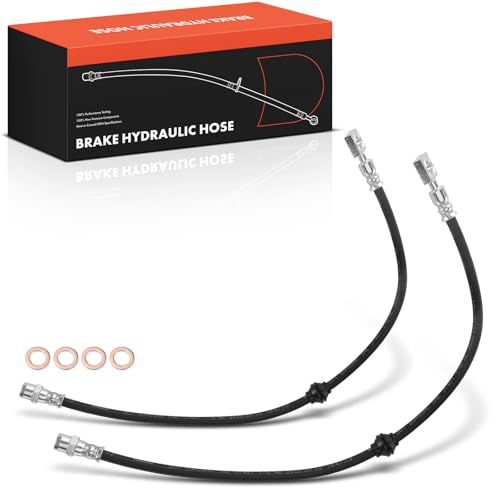 Frankberg 2x Brake Hose Brake Hydraulic Hose Front Axle Compatible with M.i.n.i R50 R52 R53 1.4L 1.6L 2001-2007 Replace# 34306794002