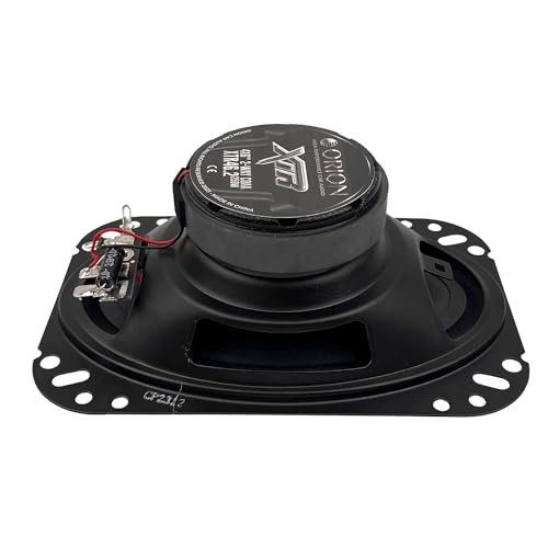 ORION XTR Series XTR46.2 Coaxial Car Audio Speakers - 4x6”, 2-Way Component Speaker W/Tweeter, 200W Max Power, 4 Ohms, Easy Installation, Polypropylene Cone W/Butyl Rubber Surround(Pair)