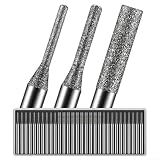 30-teiliges Bohrer-Set für Drehwerkzeuge mit /8-Zoll-Schaft, Gravur- und Entgratungsbits für Glas, Stein, Schmuck, Meeresglasbohrungen und DIY-Perlenanhänger-Lochherstellung
