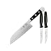 Produktbild Güde Santokumesser 18 cm Kullen Alpha 1546/18 plus je 1 x SCHARFsinnig Messer B & S