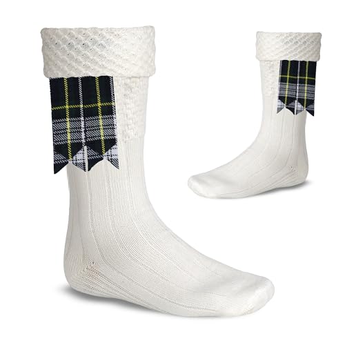 Image of Scottish Tartan Kilt Flashes with Elastic Adjusters